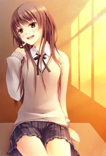 Showing girl.